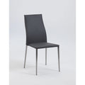 Grey Stackable Dining Chair Set of 4 C3356