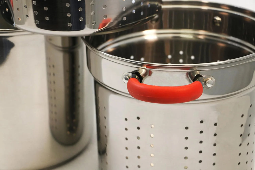 12 Qt Stainless Steel Pasta Cooker with Glass Lid R598