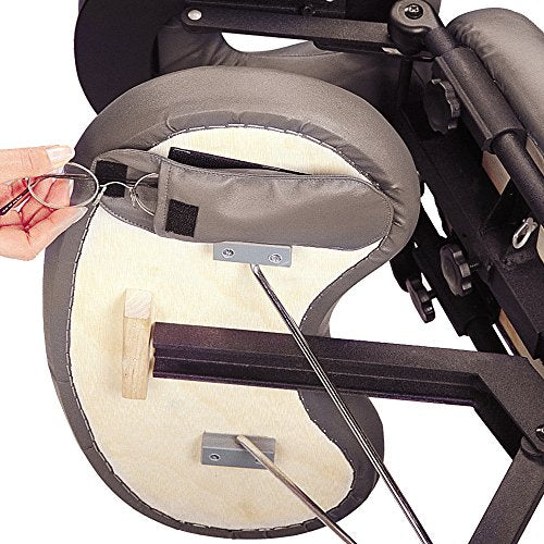 Portable Lightweight Aluminum Folding Massage Chair with Wheels Bag J621968