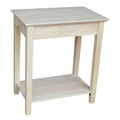 Solid Wood Unfinished 1-Drawer End Table V55802