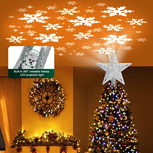 Christmas Tree Topper Lighted with 6 Projection Modes C804549