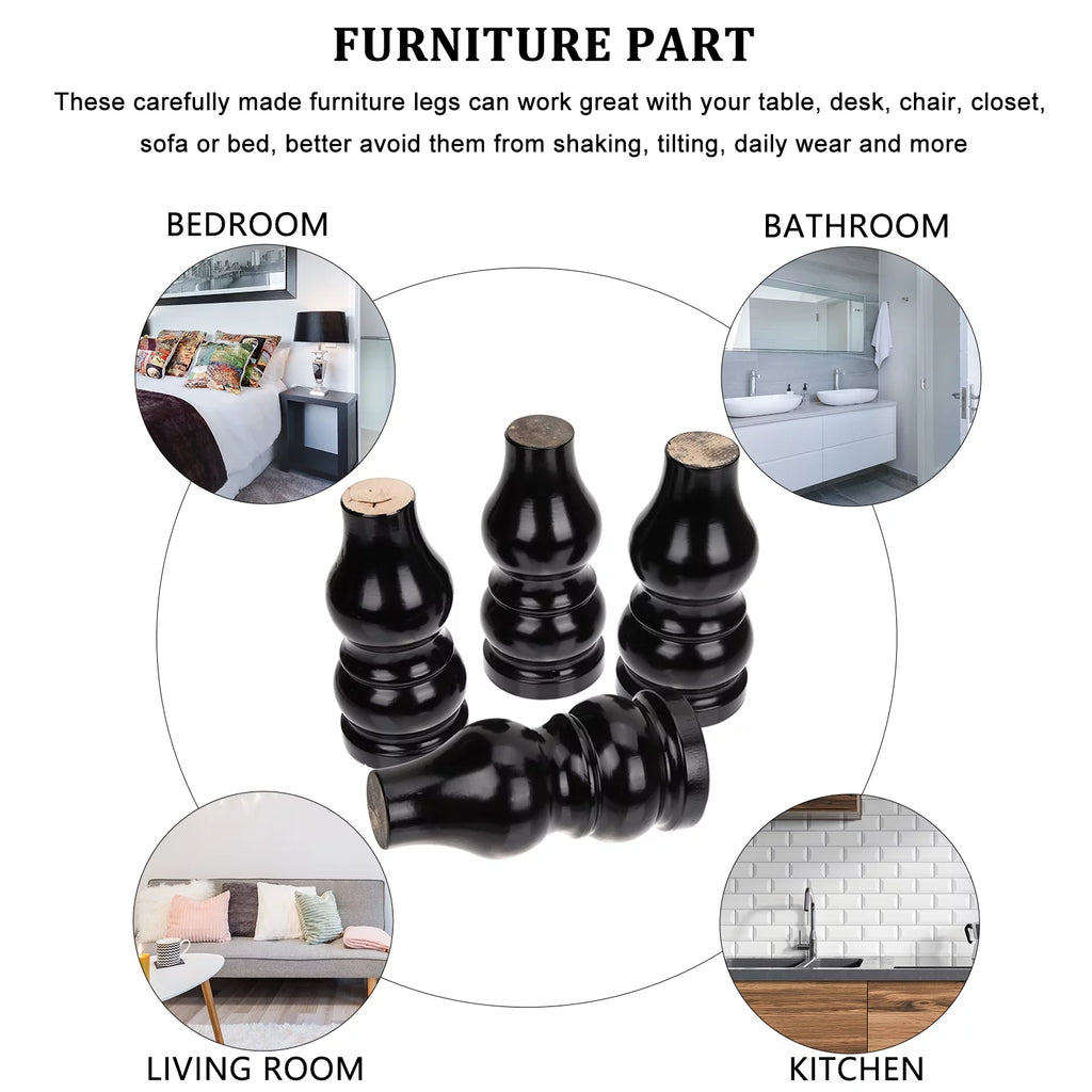4pcs Wooden Furniture Legs I6291