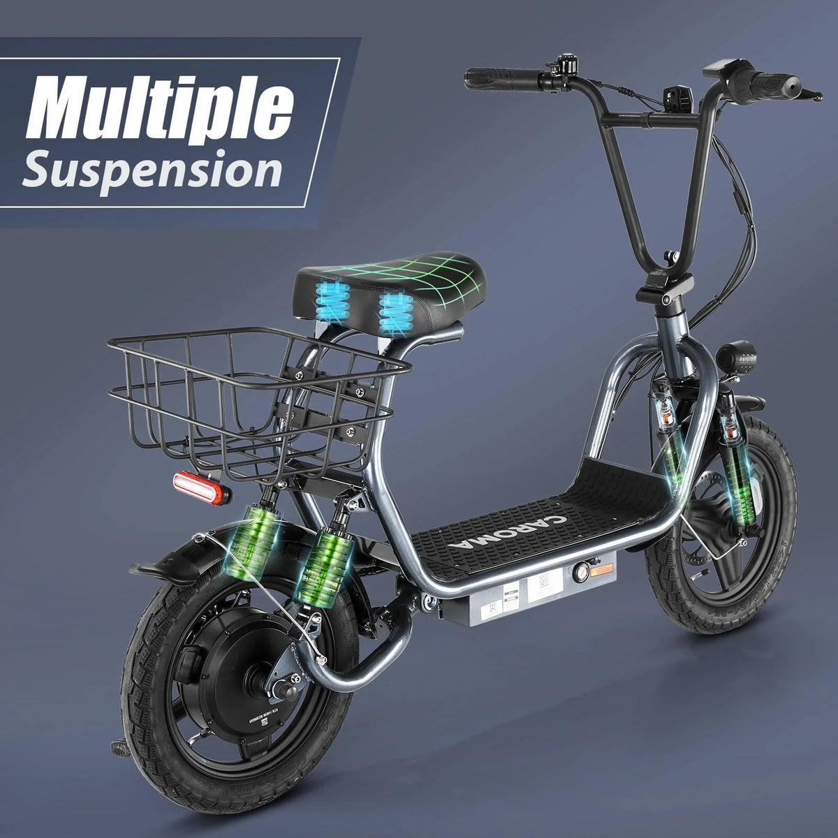 Electric Scooter 500W 25Miles 20Mph White Z33893