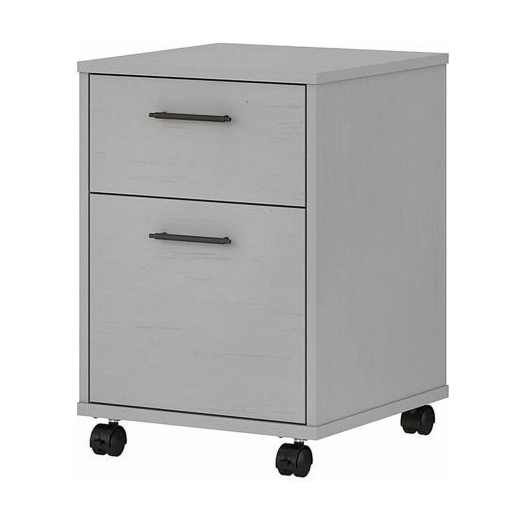 2 Drawers Farmhouse Wood Mobile File Cabinet X7930
