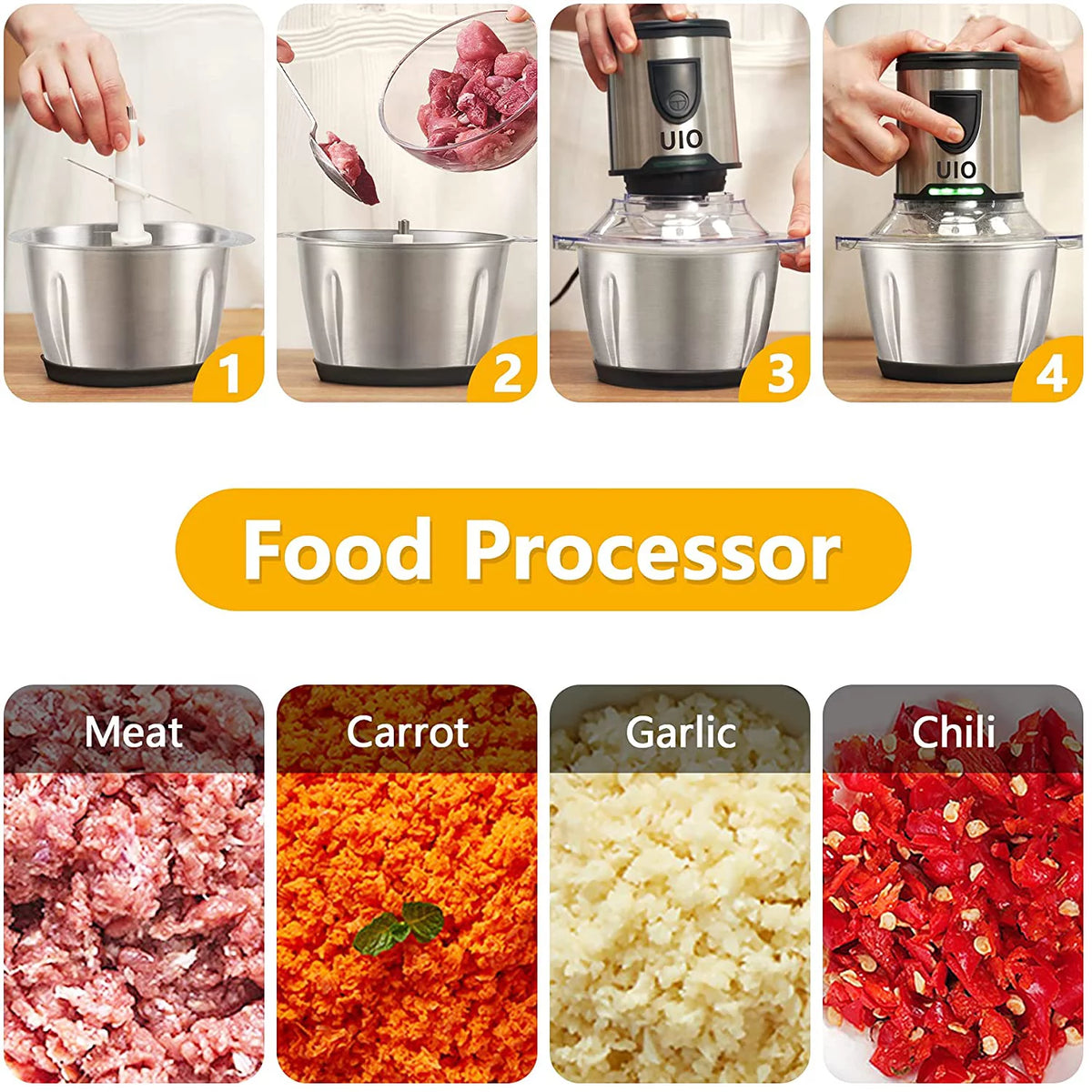 2-in-1 Food Chopper N1988