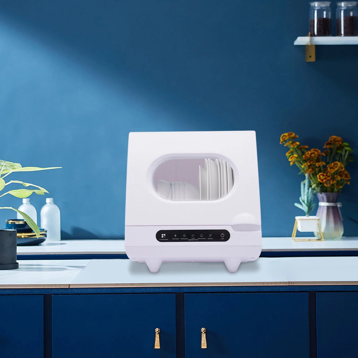 Portable Countertop Dishwasher 5 Washing Programs Mini Dishwashers Z655074