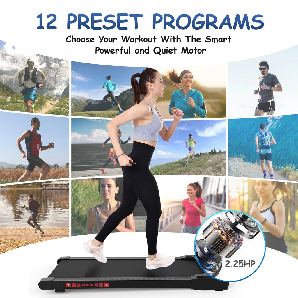 White 2.25HP Portable Mini Treadmill G381181