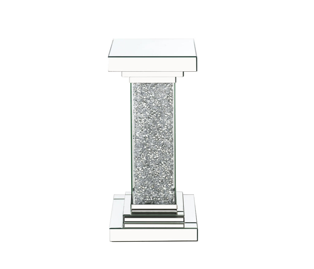 Mirrored Faux Diamonds Pedestal G258878
