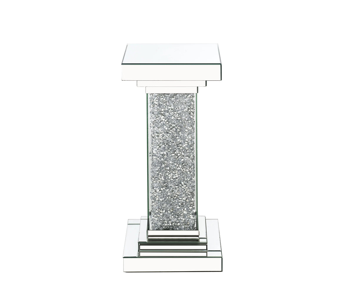 Mirrored Faux Diamonds Pedestal G258878