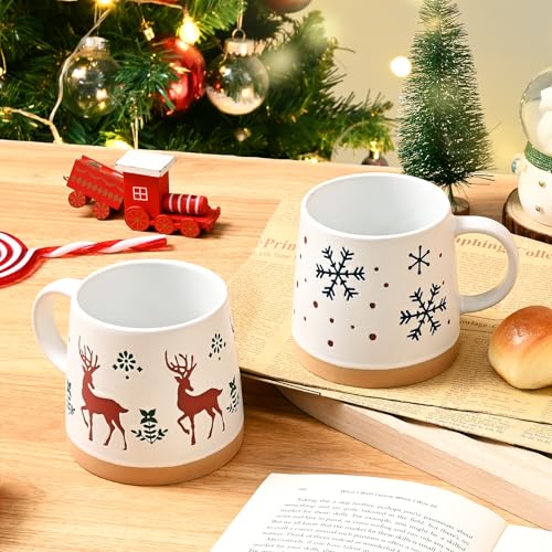 Set of 4 Christmas Mugs 14 Oz X19513
