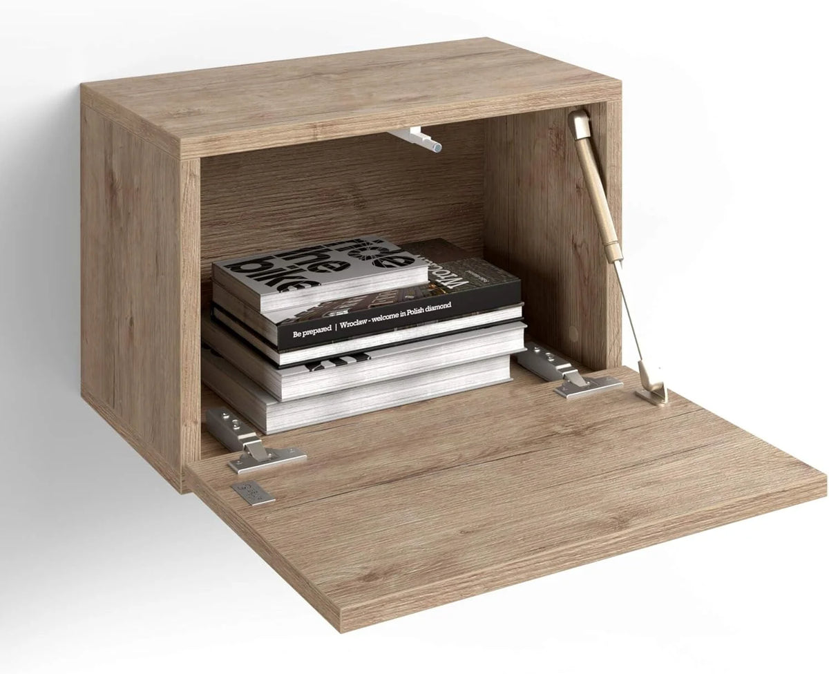 Cube Wall Unit With Door Oak H615642