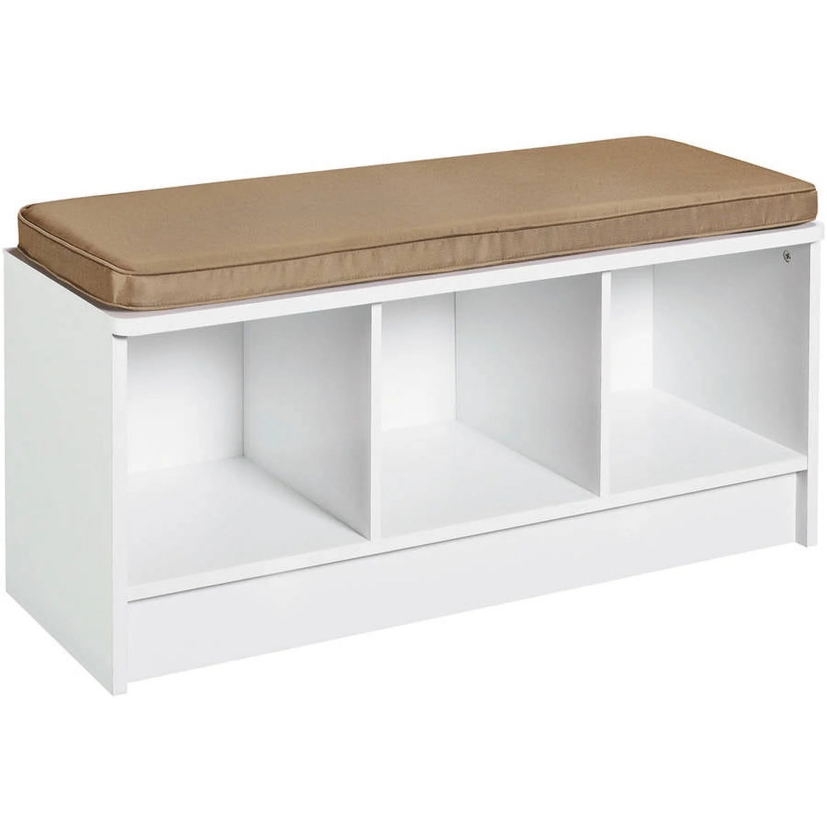 3 Cube White Storage Bench A973243