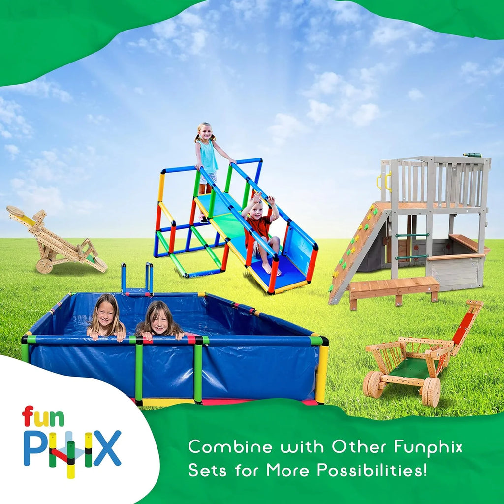 Wooden Playhouse with Sandbox, Bench, Telescope, Ladder, Climbing Ramp & Doors F1073