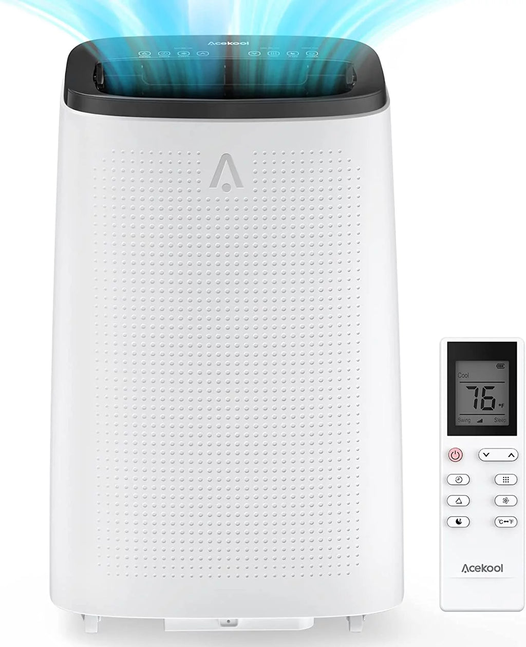 Portable Air Conditioner 14,000 BTU with Remote Control Grey O426899
