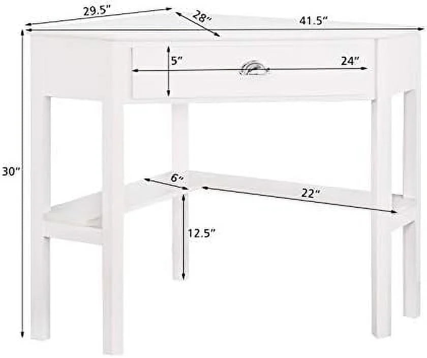 Brown Corner Desk with Drawer G886389