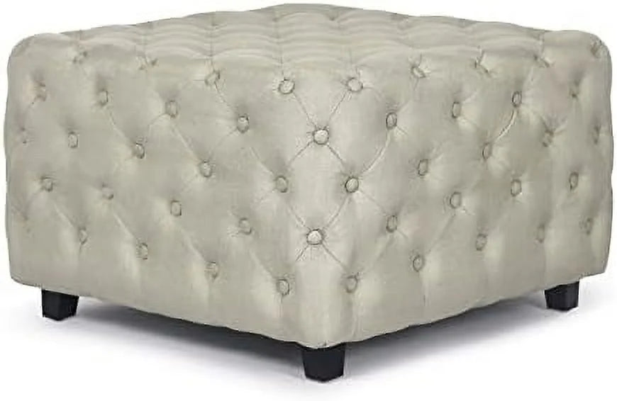 White Sherpa Ottoman Bench J938803