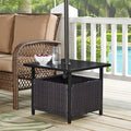 PE Wicker Umbrella Side Table Stand C226