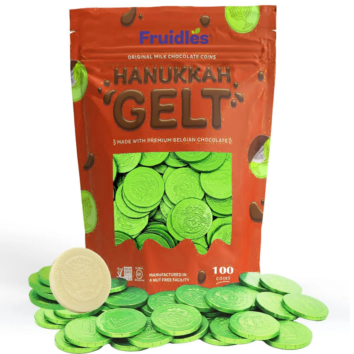 White Milk Chocolate Coins 100-Pack O26862