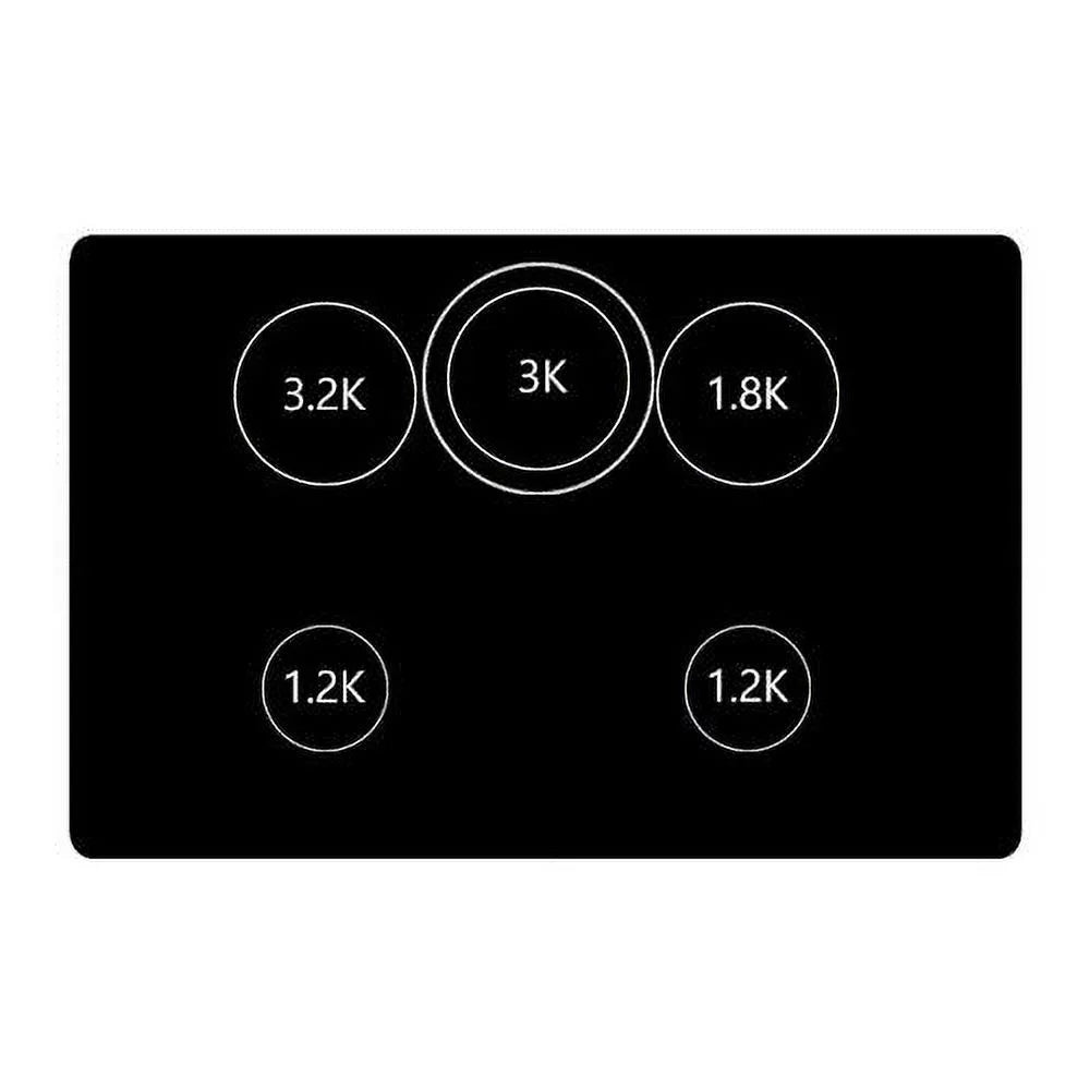 36 Electric Cooktop with 5 Elements Ceramic Glass Stainless Steel M569
