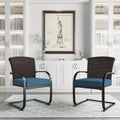2 Piece Outdoor Wicker Dining Chairs Set of 2 with Cushions K818878