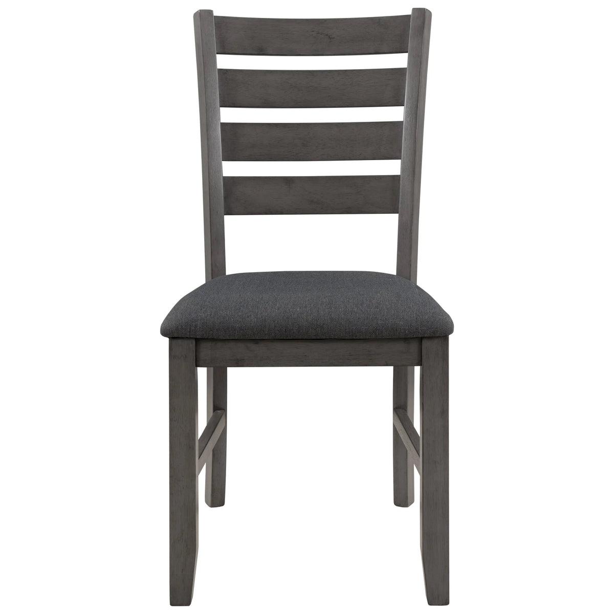 Rustic Wood Dining Table and Chairs Set of 6 Gray P509615