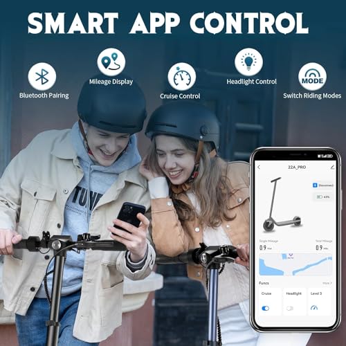 Electric Scooter with Folding Frame, Solid Tires, Dual Braking, Cruise Control P444