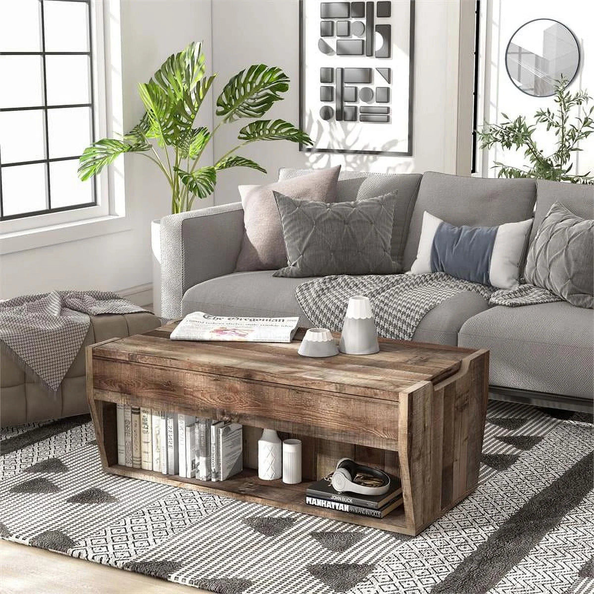 Wood Lift-Top Coffee Table O22331