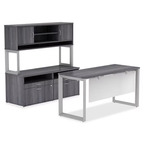 Charcoal Laminate 2 Drawer Credenza I256