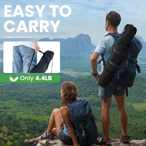 2 Pack Black Portable Camping Chairs with Cup Holder & Carry Bag X83220