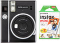 Instax Mini 40 Instant Film Camera Bundle with Color Film Twin Pack B505