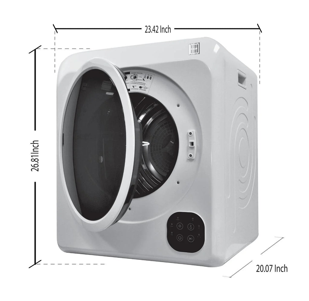 White 3.75 Cu ft Ventless Electric Dryer T3877
