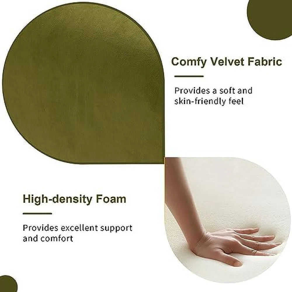 Khaki Teddy Upholstered Barrel Accent Chair with Pillow Z1664