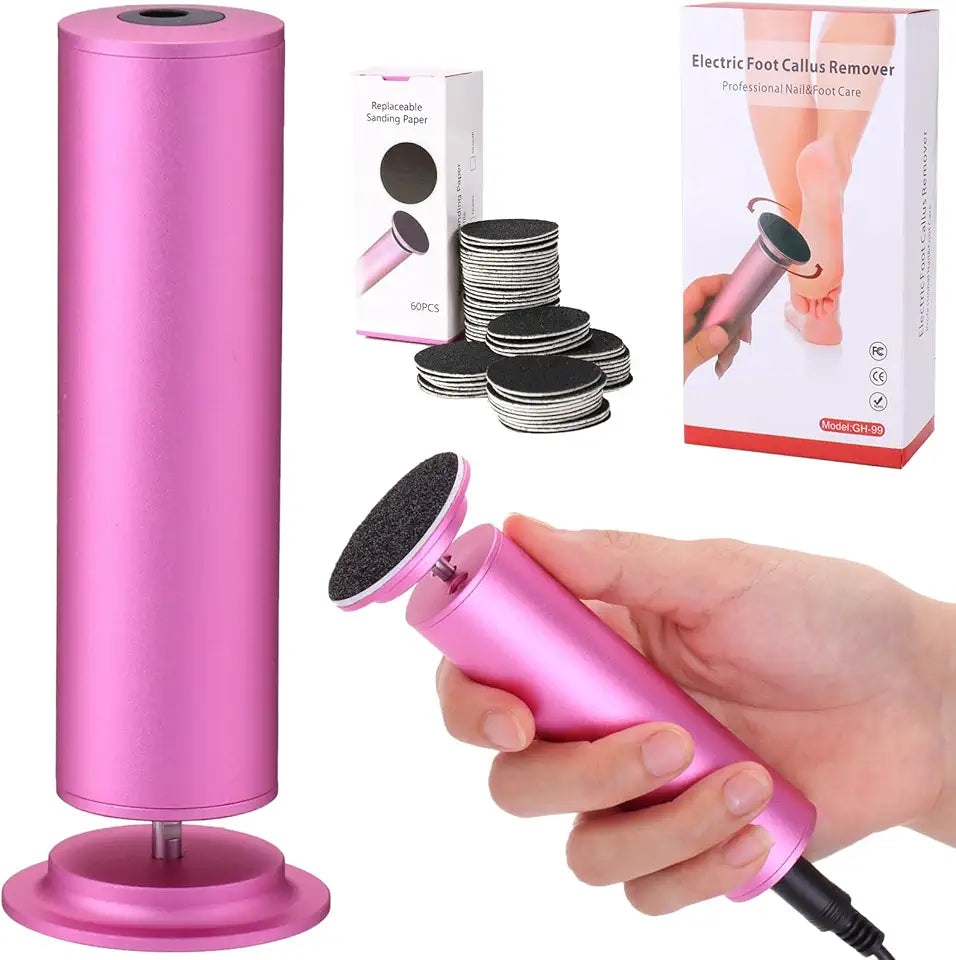 Electric Foot Callus Remover with 60 Pcs Sandpaper Discs V793467