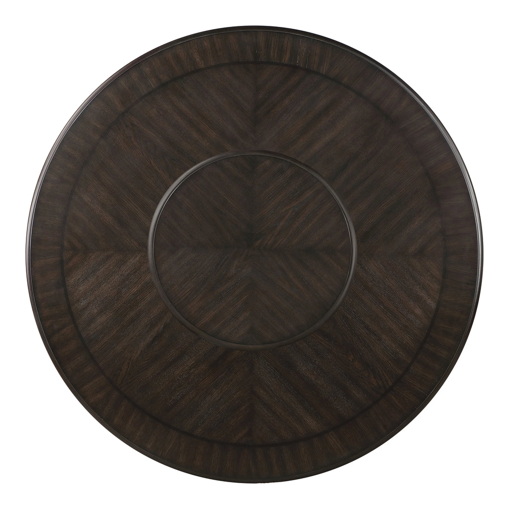 Wood Dining Table with Lazy Susan W5486
