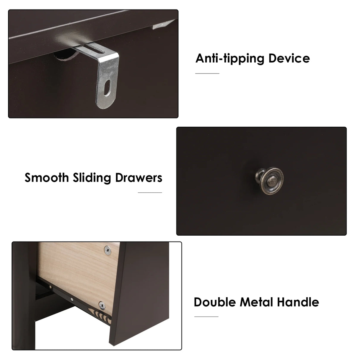 White 4 Drawer Dresser K423