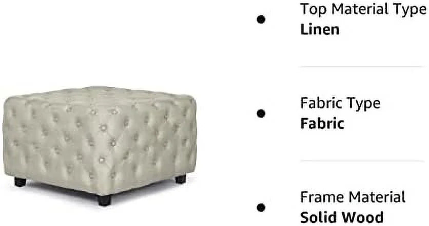 White Sherpa Ottoman Bench J938803