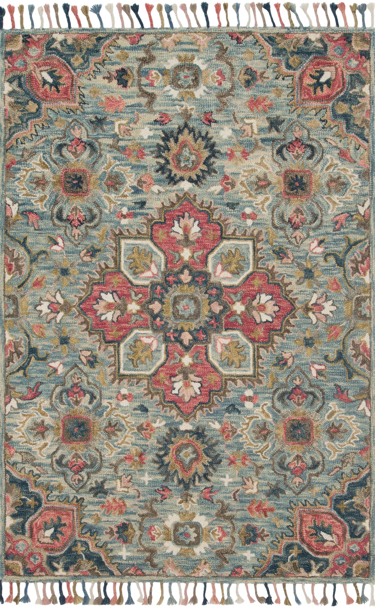 Light Blue Multi Rug E20955