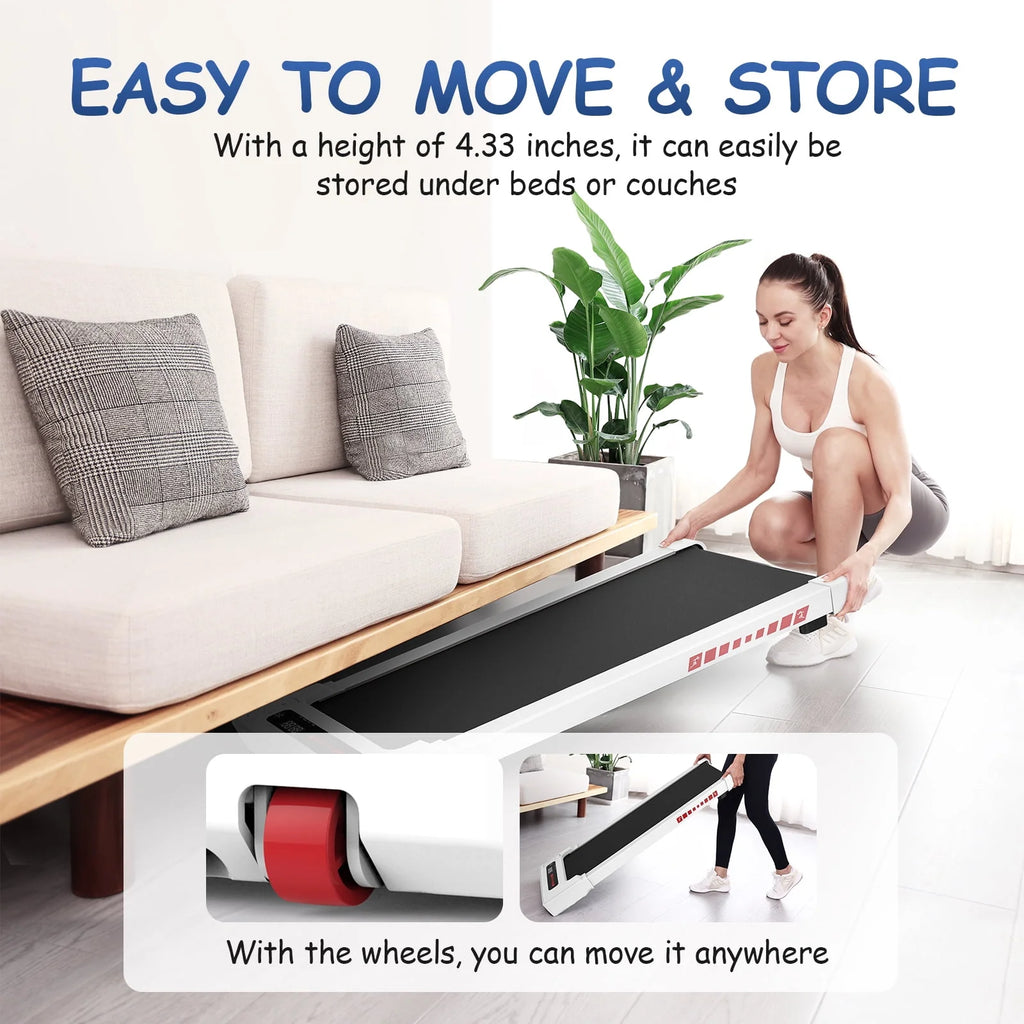 White 2.25HP Portable Mini Treadmill G381181