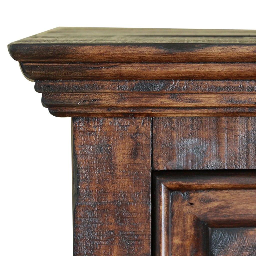 54 Inch Tall 5 Drawer Lacquered Pine Wood Dresser Chest X992720