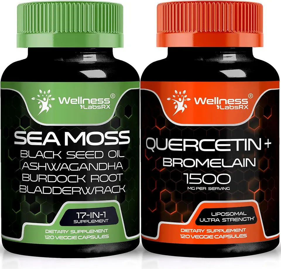 Quercetin with Bromelain Supplement Capsules H8049