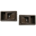 Textured Brown Door Handle Set 2-Pcs I797864