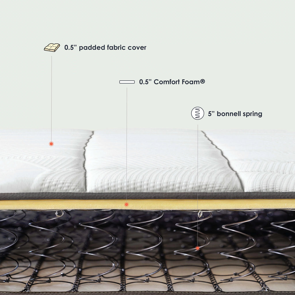6 Bonnell Spring Mattress with Comfort Foam Top, Twin X6945