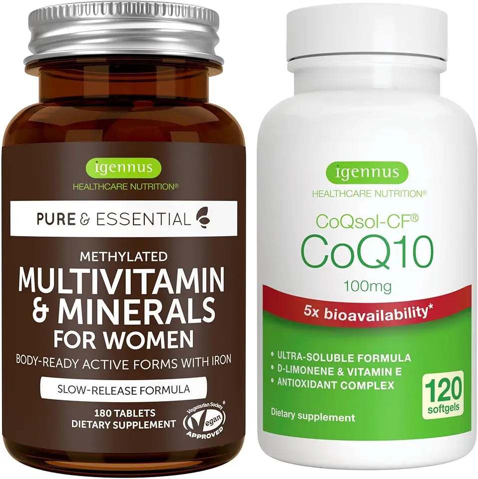 Women Multivitamin & Minerals 120 Softgels CoQ10 100mg A289