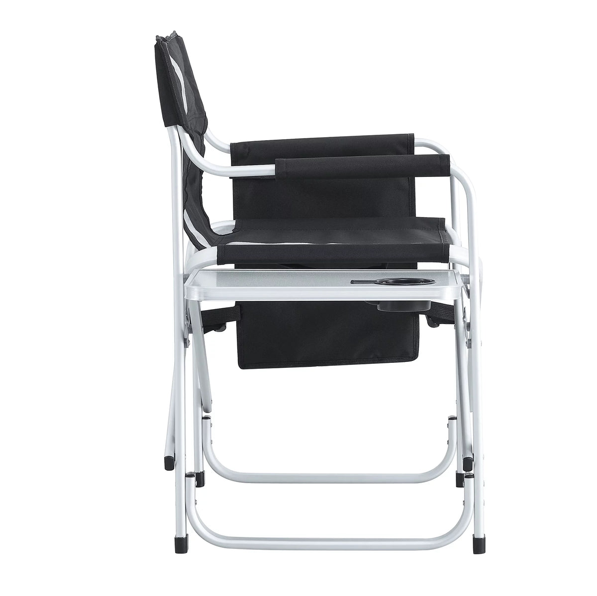 2-piece Padded Folding Oversized Chair with Side Table and Storage Pockets I326686