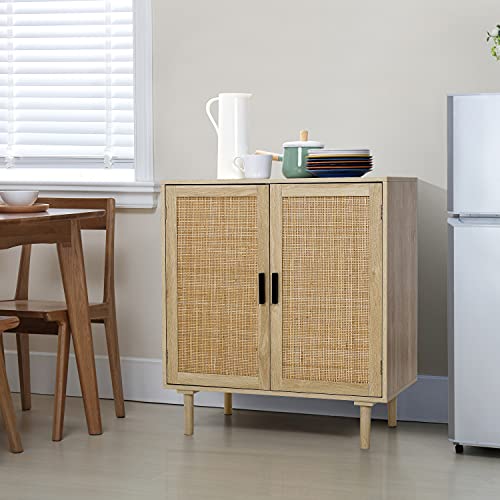 Black Rattan Sideboard Buffet Cabinet R9452