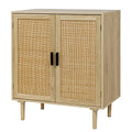 Black Rattan Sideboard Buffet Cabinet R9452