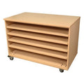 48 X 30 X 36 Paper Storage Cabinet in Hardrock Maple, 5 Adjustable Shelves R3214