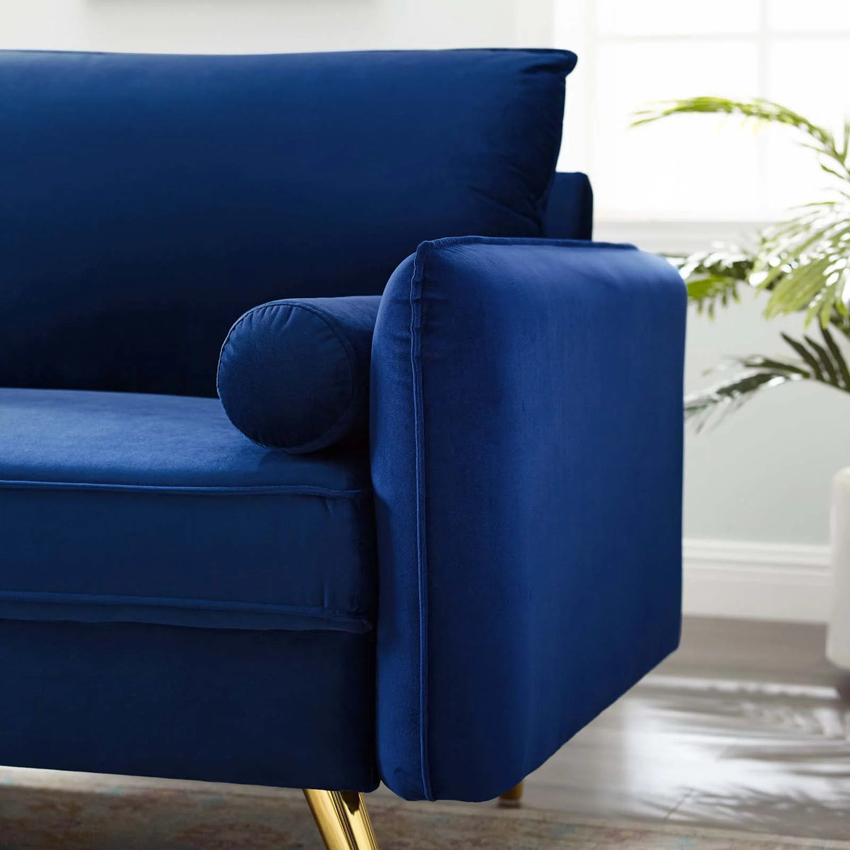 Blue Velvet Sofa O49392