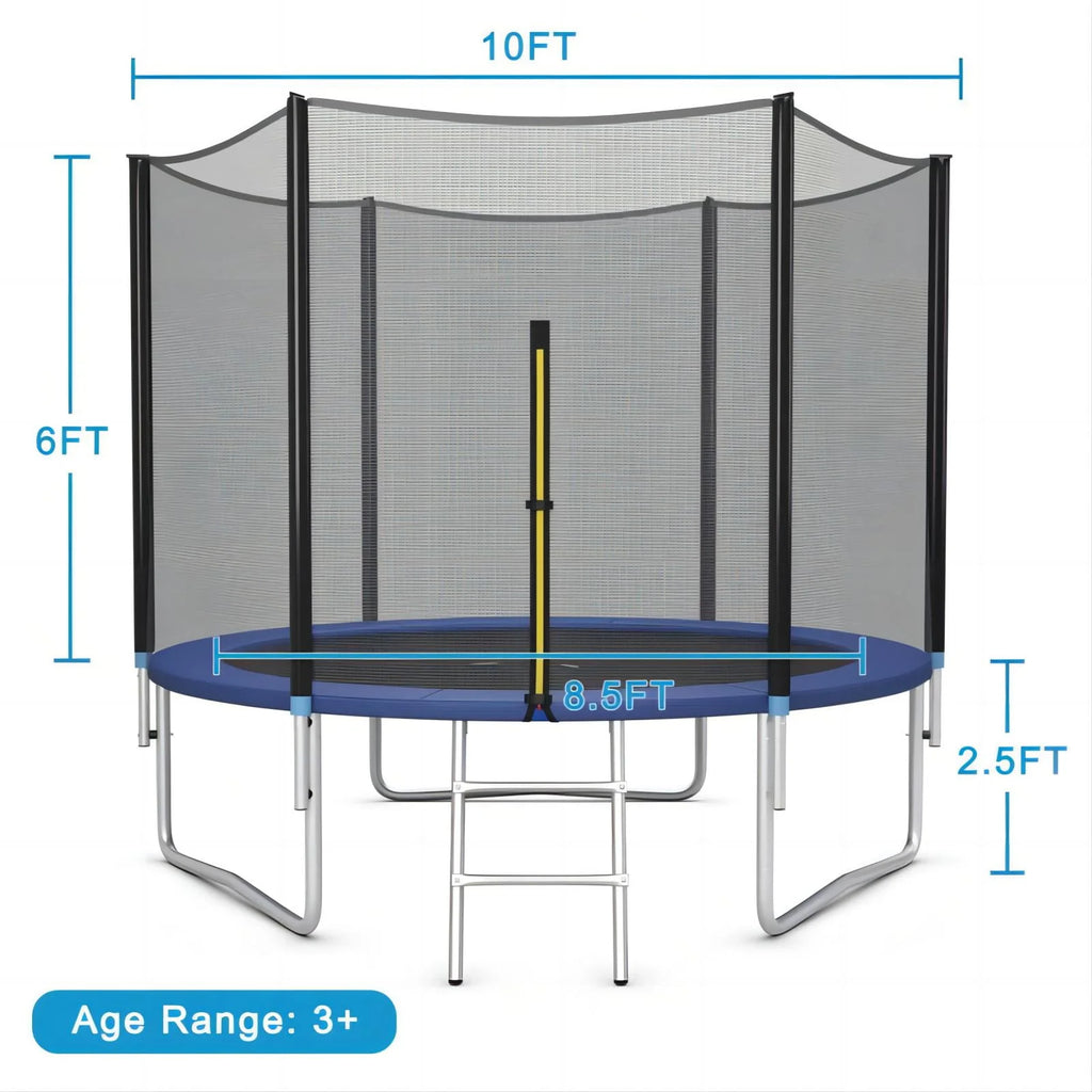 10ft Trampoline with Enclosure Net and Ladder P257821