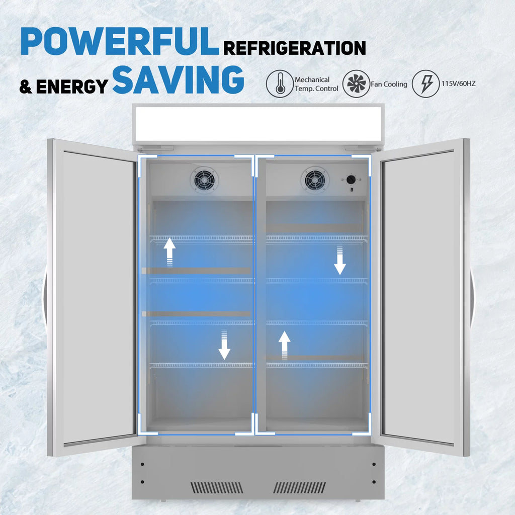 38" Glass Door Merchandiser Refrigerator A1971